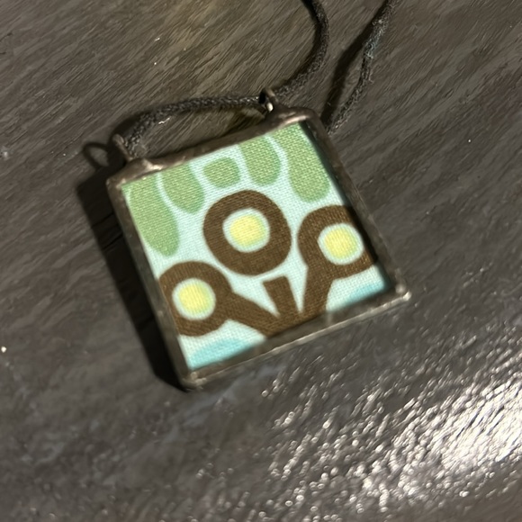 Vintage Y2K early 2000’s artisan glass metal reverse necklace - Picture 5 of 5